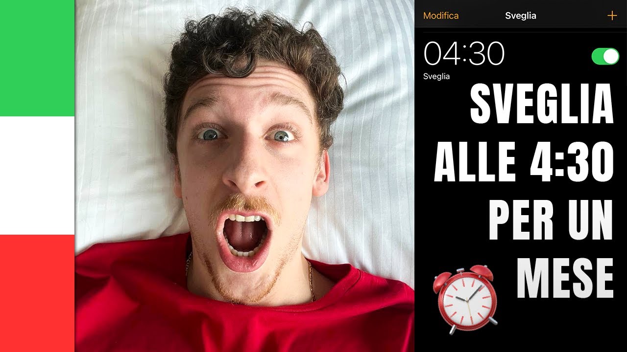 MI SONO SVEGLIATO ALLE 430 PER 1 MESE, ecco perché... Imparare l’Italiano YouTube
