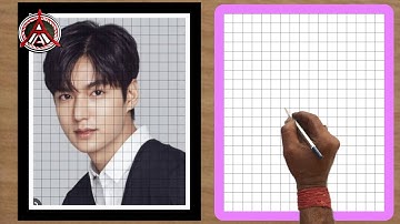 South Korean Actor Lee Min-ho Outline Drawing🔥💥🔥