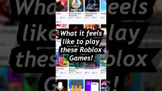 What it feels like to play these Roblox Games! #roblox #robloxedit  #funnymoments