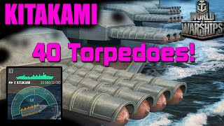 Kitakami - torpedo galore - WOWS