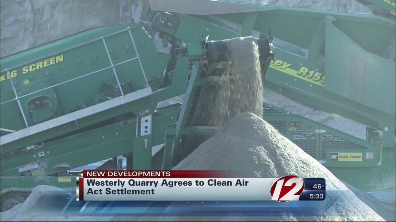 Westerly Quarry Agrees to Settle EPA Claims