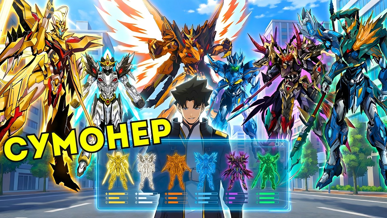 Он Единственный В Академии, Кто Может Призывать Легендарных Роботов S-Ранга! | ПЕРЕСКАЗ МАНХВЫ