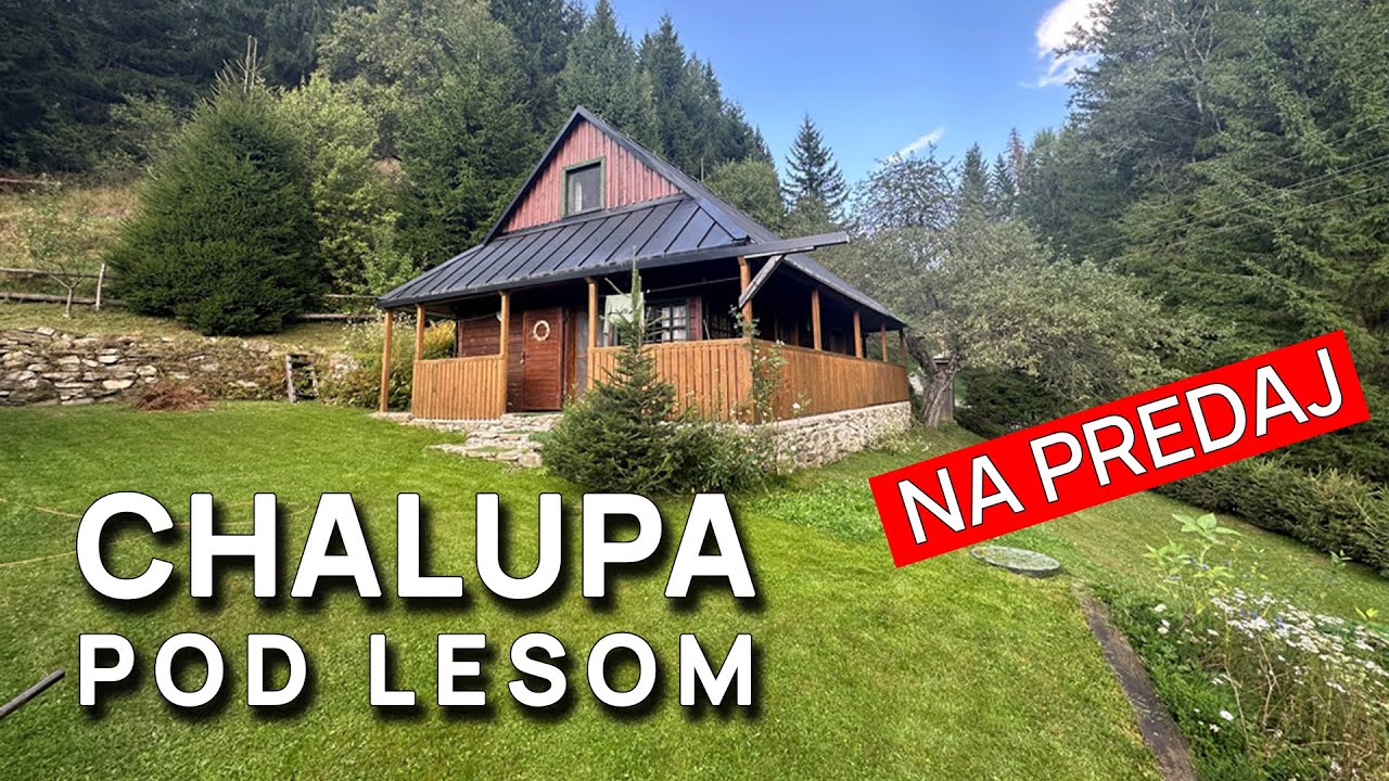 Romantická chalúpka pod lesom na polosamote, Drábsko│ CHALUPA NA PREDAJ