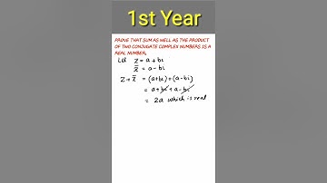Prove that Sum as well as product of two complex conjugate numbers is real Numbers