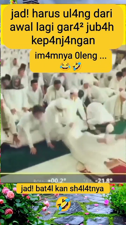 Ketika imam sholat jubahnya kepanjangan 🤭 #fyp #foryou #lucu