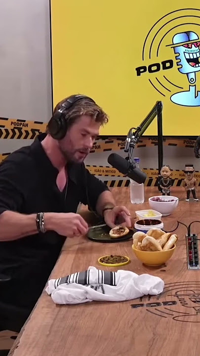 🎙️Podcast 🎙️ Chris Hemsworth ator de THOR NO BRASIL 😱 … #podcast #c