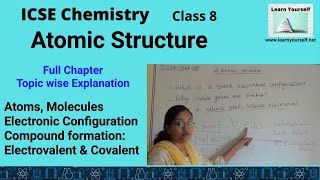 ICSE Std-8 Chemistry- Atomic Structure -Full Chapter || NEET JEE JEE Mains