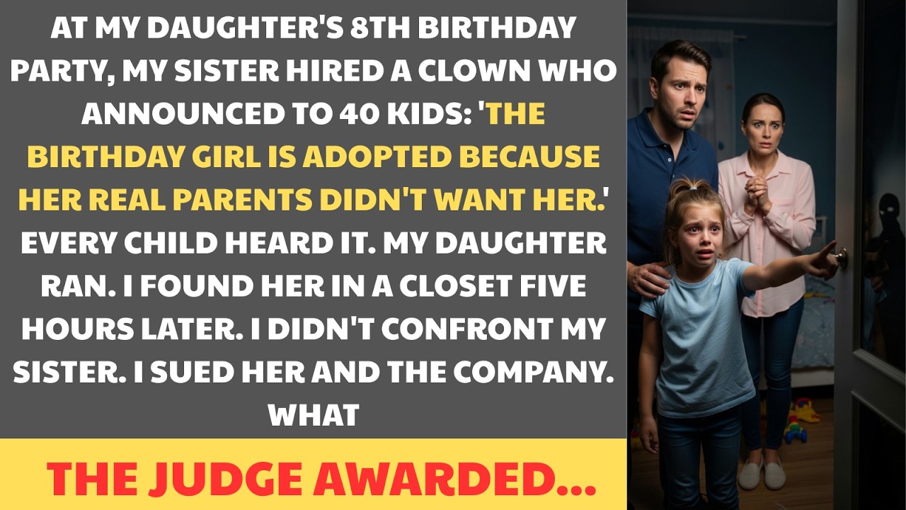 A Clown Said Something Hurtful About My 8yo Daughter at Her Party — So I Took My Sister to Court