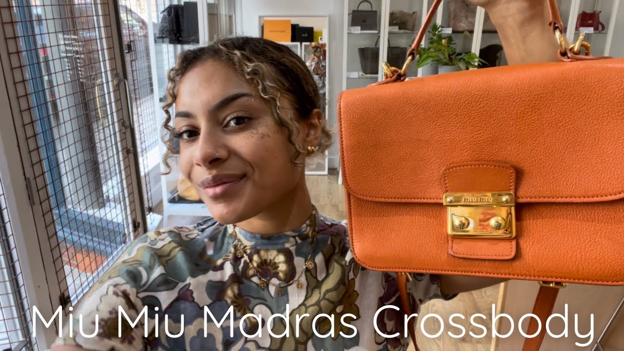 Miu Miu, Bags, Miu Miu Madras Crossbody Bag