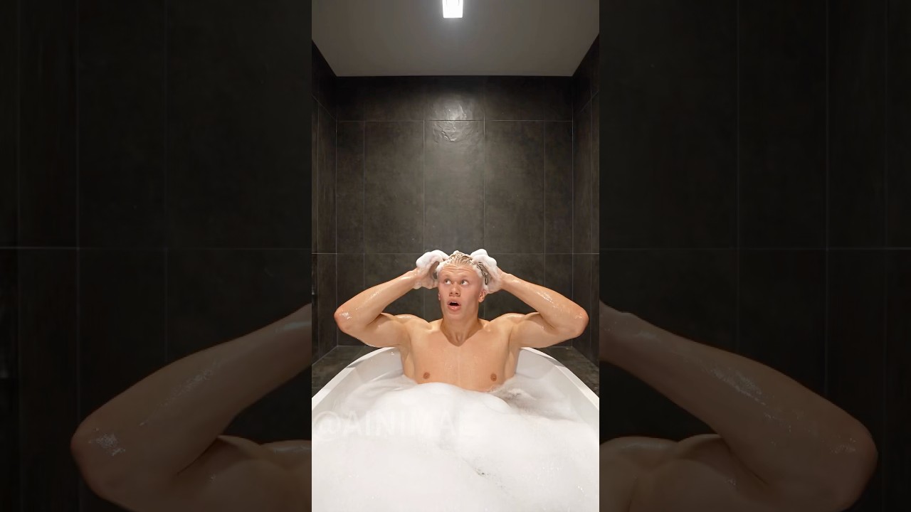 Mbappé & Yamal’s Bathroom Light Prank on Haaland! (3D Parody)#haaland #funny