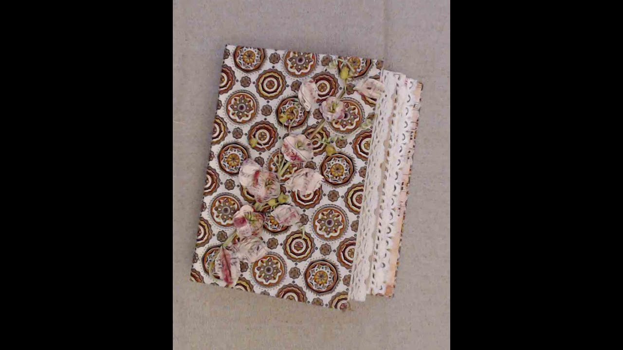 Vintage Feed Sack Fabric Journal 2 - Flip Through