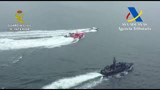 Simulacro contra el narcotráfico en la ría de Ares