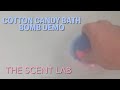 The Scent Lab 🍭 Cotton Candy Small Bath Bomb Demo ✨