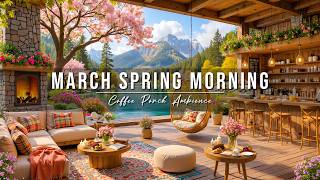 Peaceful March Spring Morning 🌸 Cozy Lakeside Coffee Porch Ambience & Soft Jazz Music for a Good Day screenshot 5