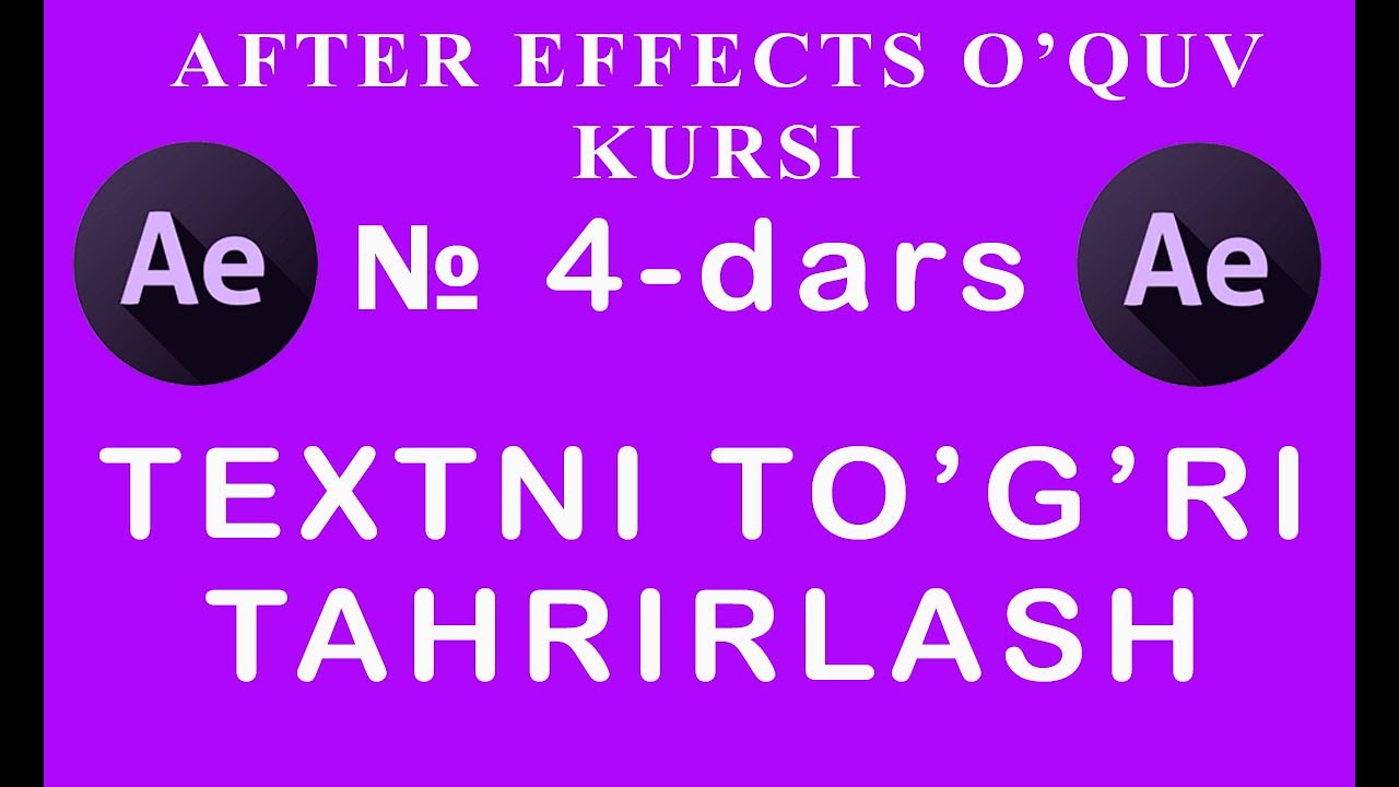 Textni to'g'ri tahrirlash