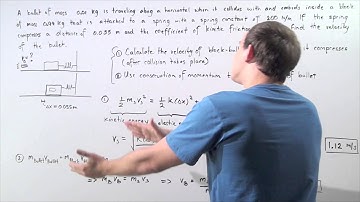 Completely Inelastic Collision Example # 2