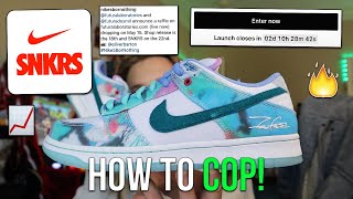IT'S HERE! HOW TO COP FUTURA LABORATORIES X NIKE SB DUNK LOW FOR RETAIL! (Snkrs, Skateshops, Etc.)