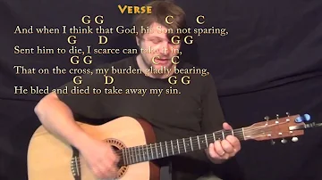 How Great Thou Art (Hymn) Strum Guitar Cover Lesson in G with Chords/Lyrics #howgreatthouart