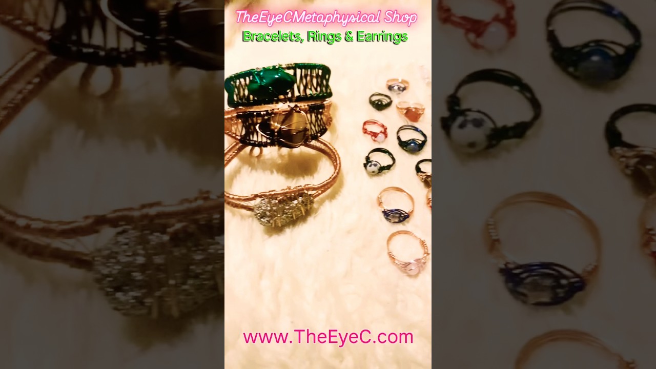 Handmade Bracelets and Rings Only at The Eye C Metaphysical Shop 💎⭐️😍 