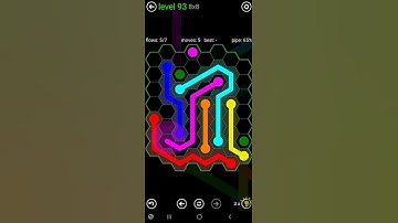 How To Solve Flow Free Hexes 8x8 Mania Level 93 Board Walk Through Solution Walkthrough