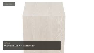 Layne End Table – Milk White | Classic Home | Zin Home