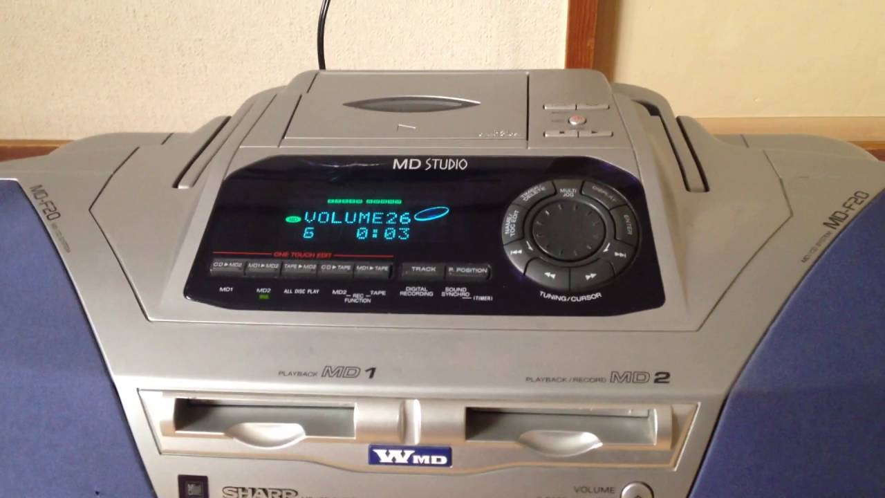 ハードオフで¥800の格安ラジカセ SHARP MD-F20 - YouTube