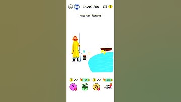 BRAINDOM | LEVEL 266 | HELP HIM FISHING | MOBILE GAMEPLAY | FREE GAME