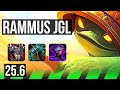 RAMMUS vs MASTER YI (JGL) | KR Master | 25.6