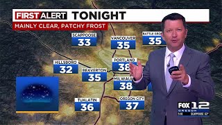 First Alert Tuesday evening FOX 12 weather forecast (4/9)