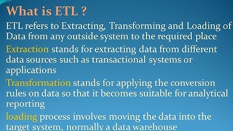 Latest ETL Testing Interview Questions and Answers for freshers and experienced– Part 1