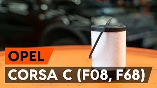 Cambiar Filtros de combustible gasolina OPEL CORSA C (F08, F68) - instrucciones en video