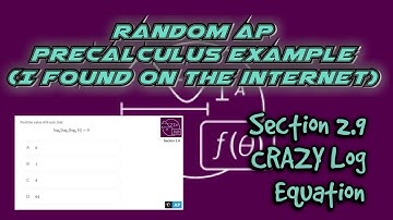 AP Precalculus Section 2.9 Example: Solving a Log within a Log WITHIN A LOG!