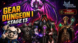 Gear Dungeon 1 Stage 13 (GD1-13) | EASY F2P Clear Guide 🔥 | Watcher of Realms