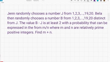 2019 AIME I Problem #2 - Probability and Counting