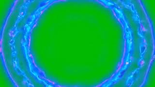 Neon Shockwave Ripple Burst Green Screen 4K | free use