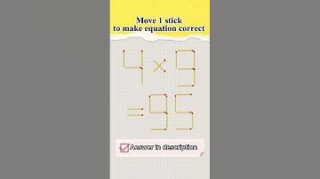 Мatchstick puzzle №391 Move 1 stick to make equation correct