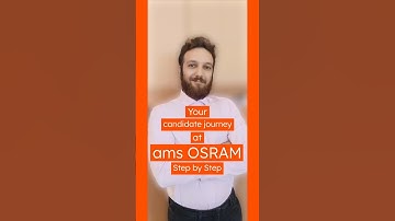 Candidate Journey - Job Application at ams OSRAM #experienceamsosram #jobapplication