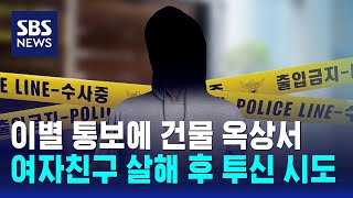 이별 통보에 건물 옥상서 여자친구 살해 후 투신 시도 / SBS