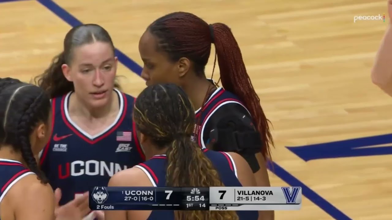 UConn Women's Basketball vs Villanova - Full Game (February 18, 2026)
