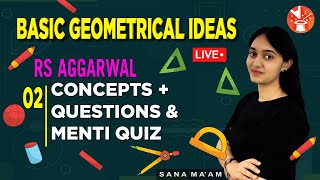 Basic Geometrical Ideas - 2 | RS Aggarwal Questions + Menti Quiz | Class 6th Maths | Vedantu.