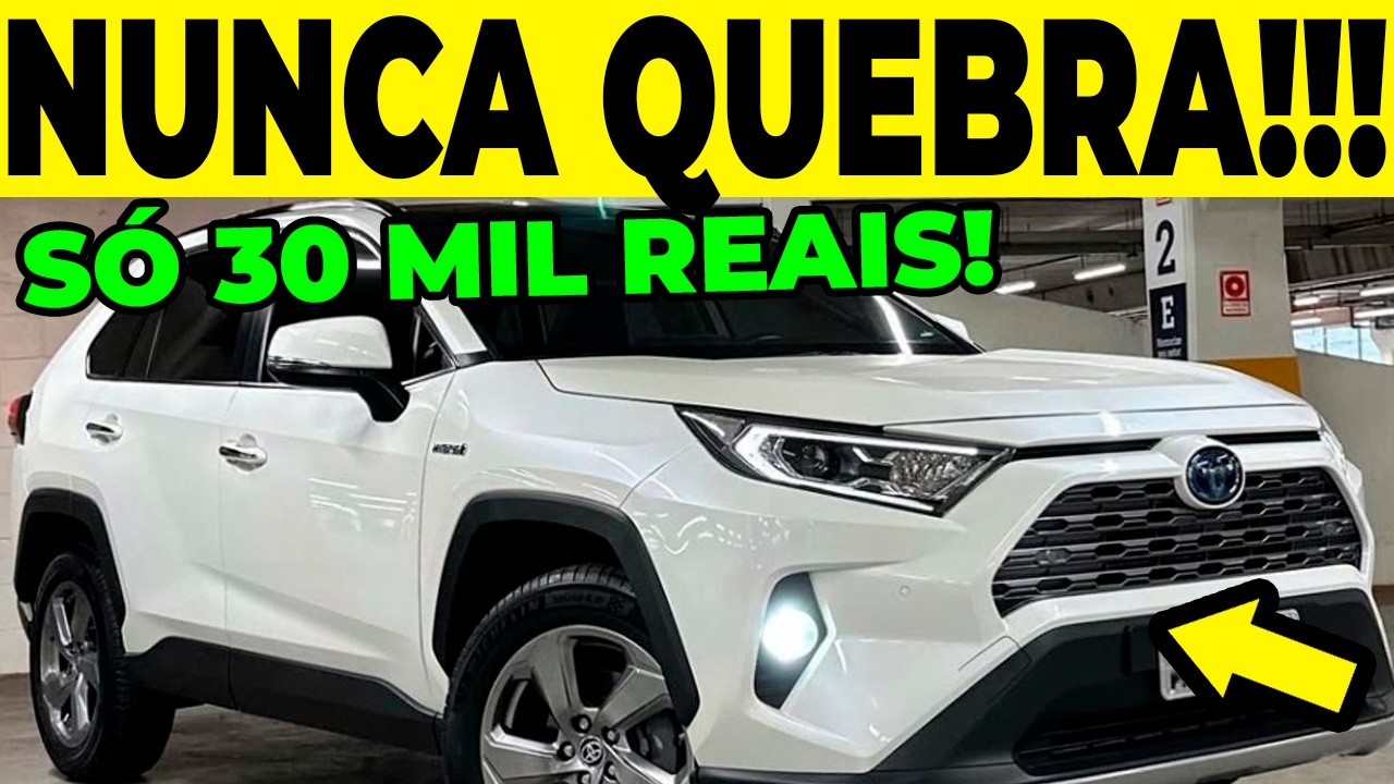 🔥🚨7 TOYOTA USADOS QUE ESTÃO A PREÇO DE PINGA E SÃO TANQUES DE GUERRA!!!🚨🔥
