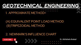 Approximate method|NEWMARK's influence chart|geotechnical engineering|Er. Abhishek dhakad