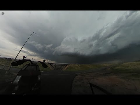 360 degree video of tornado warned supercell SW of Sterling, Colorado ...