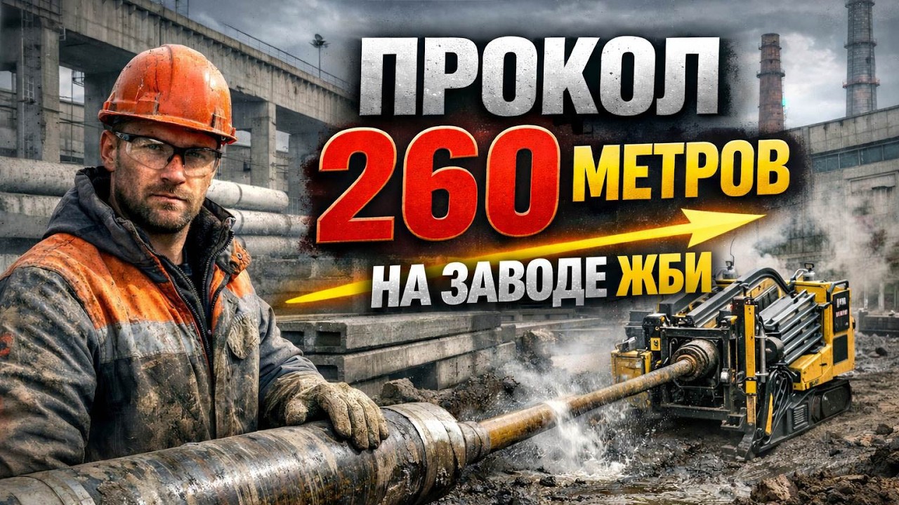 Как мы сделали ГНБ прокол на заводе ЖБИ
