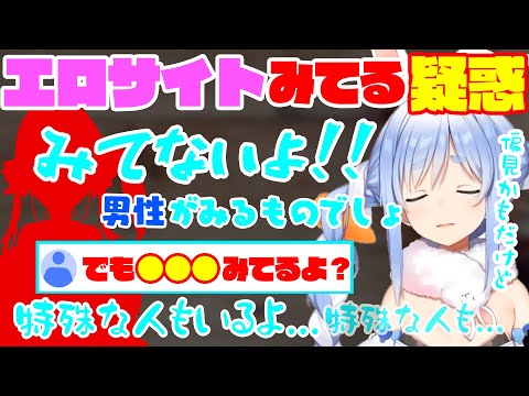 パソコンの調子が悪いぺこらに『エロサイト見てる疑惑!?』突然のマリンへの飛び火も...【#兎田ぺこら #宝鐘マリン #ホロライブ #切り抜き 】