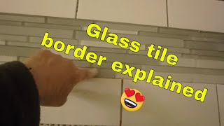 Glass tile border the right way.