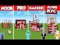 KFC FAST FOOD HOUSE BUILD CHALLENGE - Minecraft Battle: NOOB vs PRO vs HACKER vs GOD / Animation