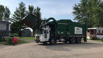 Curotto Can Garbage Truck On Manual Trailer Park Trash