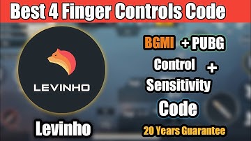 Levinho Control Code And Sensitivity Code For PUBG And BGMI |Best 4 Finger Control Code TuranSahab |