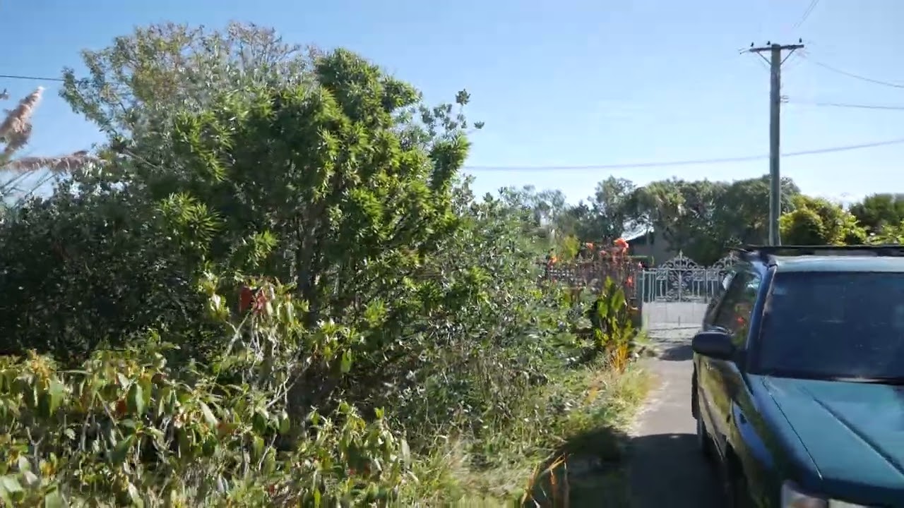 Tsunami warning siren in New Brighton, New Zealand